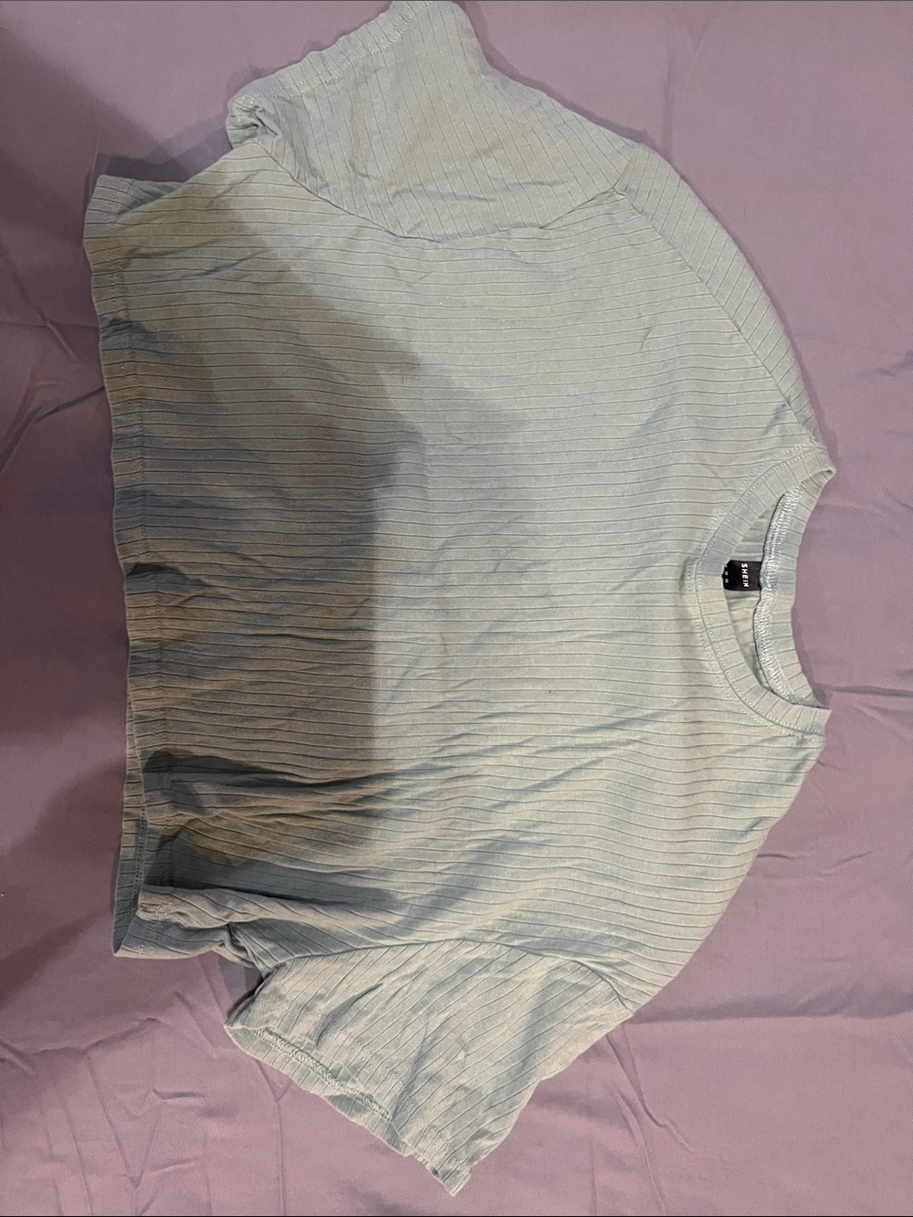 Light Blue/green crop top